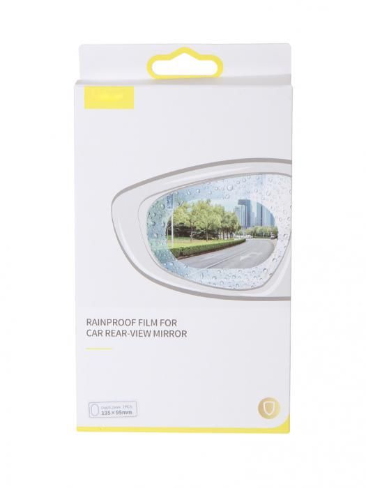 Пленка для автомобильных зеркал Baseus 0.15mm Rainproof Film for Car Rear-View Mirror Transparent SGFY-C02