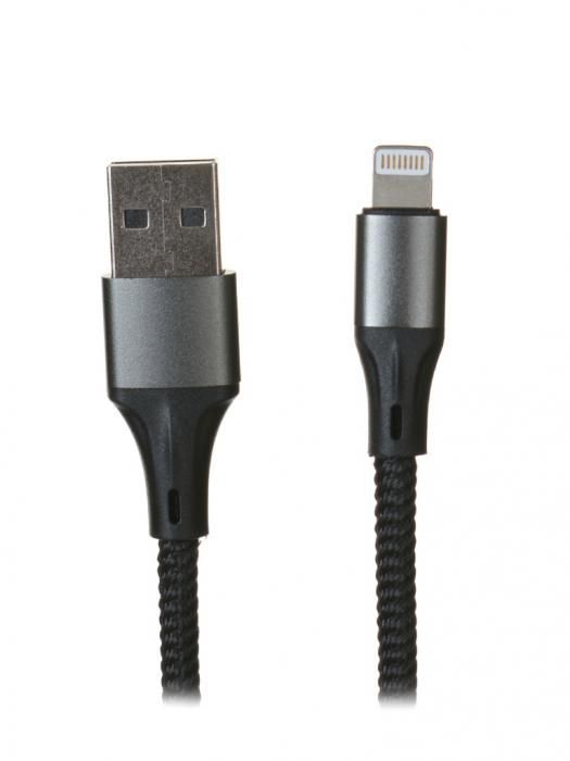 Аксессуар AccesStyle USB - Lightning 1m Black AL24-F100M