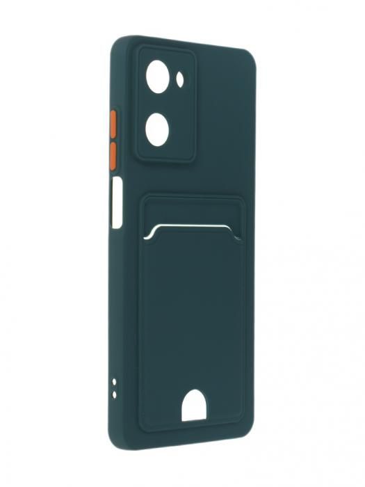 Чехол Neypo для Realme 10 4G Pocket Matte Silicone с карманом Dark Green NPM57647