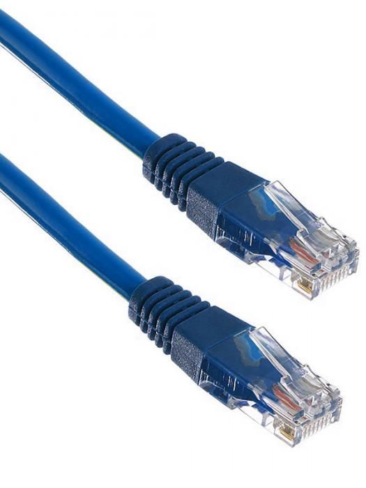 Сетевой кабель ExeGate UTP cat.5e 0.3m Blue UTP-RJ45-RJ45-5e-0,3M-LSZH-BL 286371