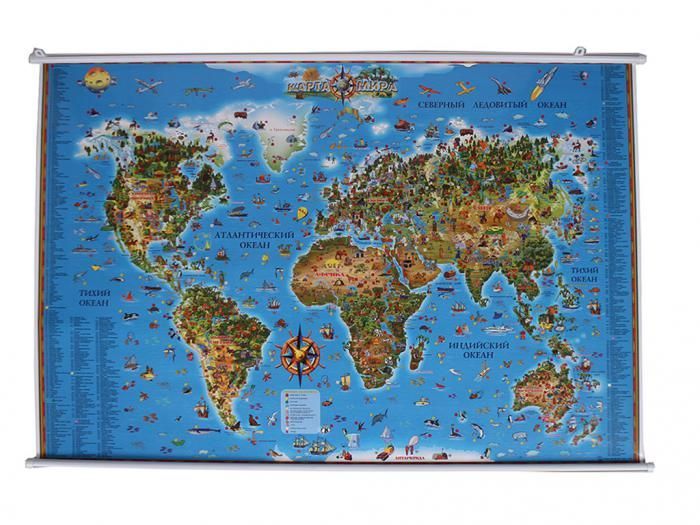 Карта мира для детей DMB ОСН1234772