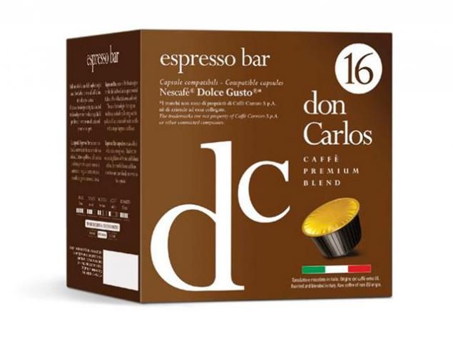 Капсулы Don Carlos Espresso Bar 16шт стандарта Dolce Gusto
