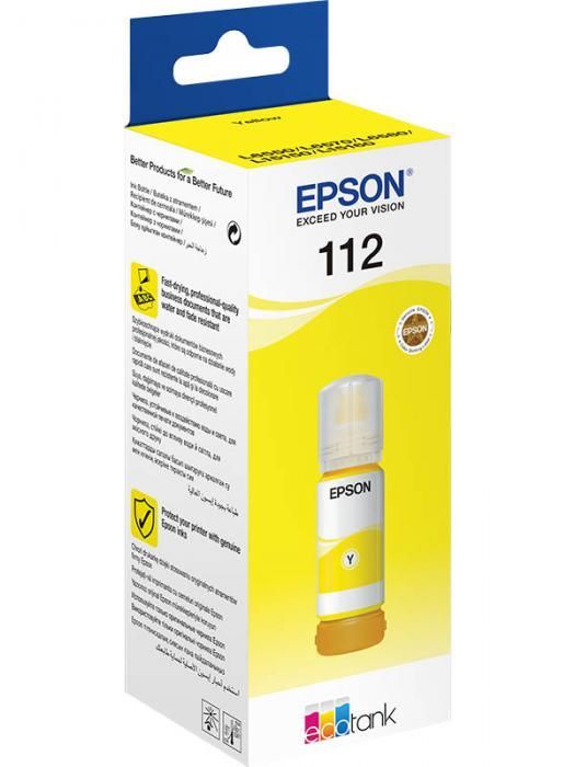 Чернила Epson 112 EcoTank Pigment Yellow C13T06C44A