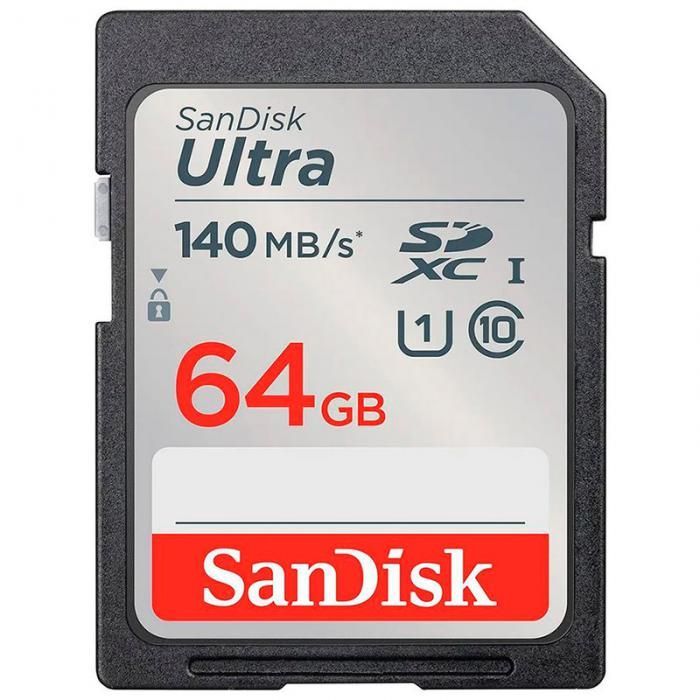 Карта памяти 64Gb - SanDisk Ultra SDXC Class 10 UHS-I U1 Ultra R SDSDUNB-064G-GN6IN (Оригинальная!)