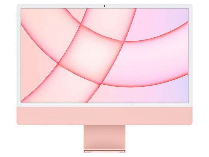 Моноблок APPLE iMac 24 Retina 4.5K Pink MGPM3 (Apple M1/8192Mb/256Gb/Wi-Fi/Bluetooth/Cam/24/4880x2520/Mac OS)