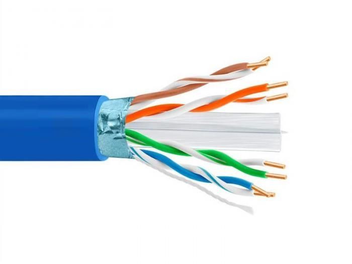 Сетевой кабель 5bites Express FTP / SOLID / 6CAT / 23AWG / COPPER / PVC  / 305M Blue FS6575-305B-BL