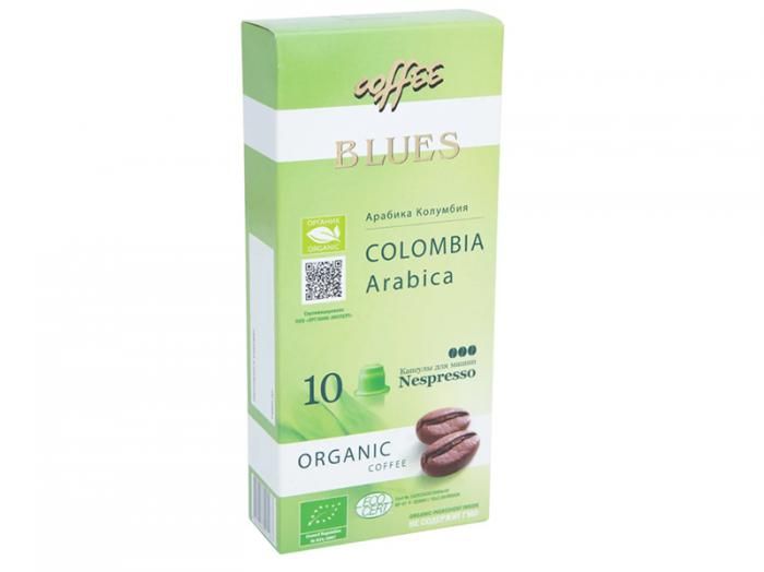 Капсулы для кофемашин Кофе Блюз Colombia Organic №3 55g 10шт