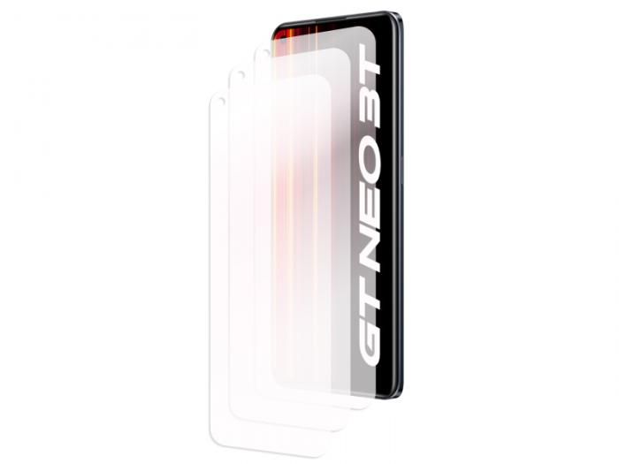Гибридное защитное стекло Krutoff для Realme GT Neo 3T 3шт 299779