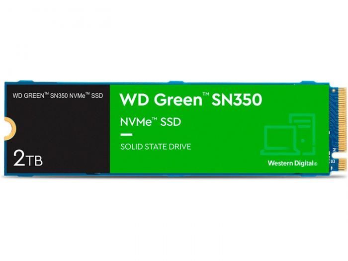 Твердотельный накопитель Western Digital SN350 NVMe 2Tb Green WDS200T3G0C