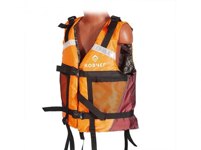Спасательный жилет Ковчег Тритон двусторонний р.40-44 (XS-S) Orange-Bordo-Camouflage