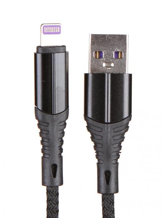 Аксессуар Zibelino USB - Lightning 2А 1m Black ZDNC-APL-BLK