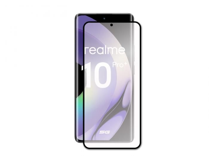 Защитное стекло Red Line для Realme 10 Pro Plus 5G Full Screen 3D Tempered Glass Full Glue Black УТ000033793