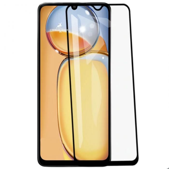 Защитное стекло Neypo для Xiaomi Redmi 13C / Poco C65 Full Glue Black Frame NFGL75297