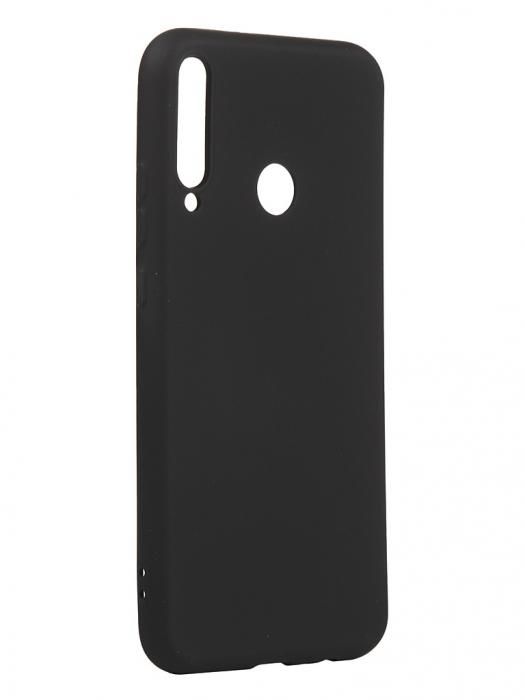 Чехол с микрофиброй DF для Realme 6i Silicone Black rmOriginal-03