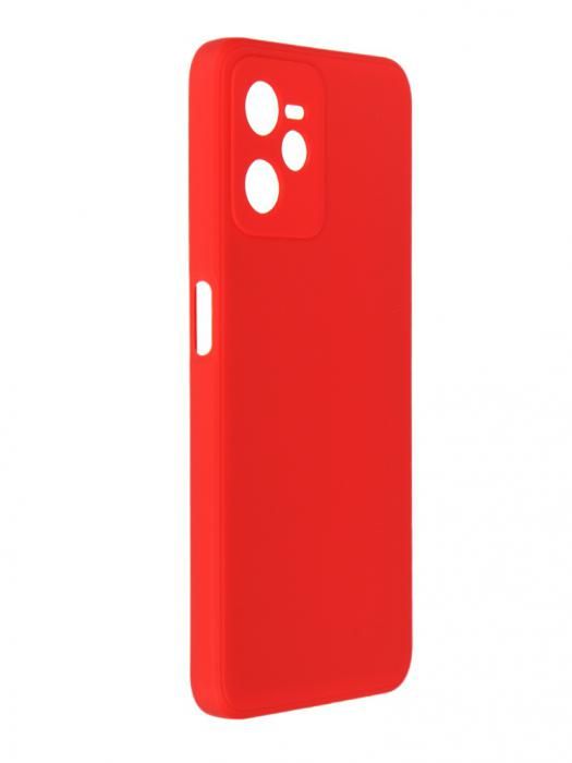 Чехол Zibelino для Realme C35 4G Soft Matte с микрофиброй Red ZSMF-RLM-C35-RED