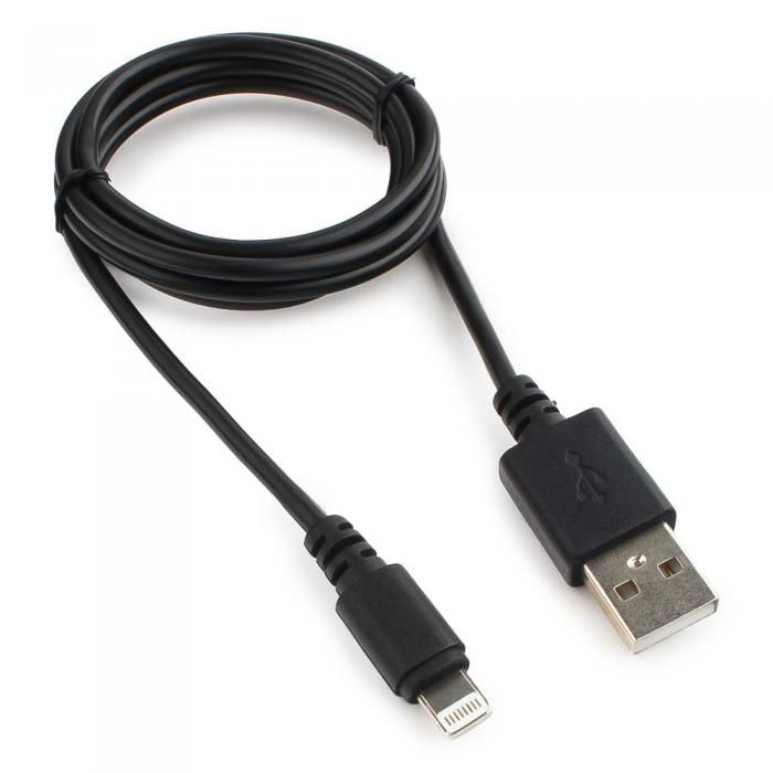 Аксессуар Gembird Cablexpert USB AM для iPhone 5/6/7/8/X/iPod/iPad 1m CC-USB-AP2MBP Black