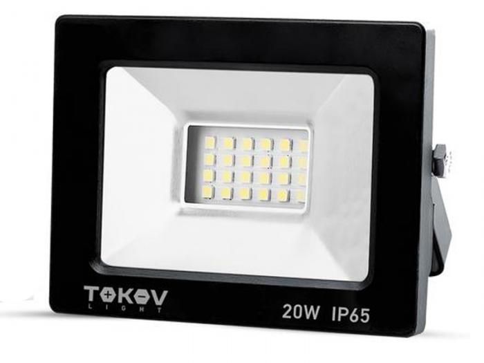 Прожектор Tokov Electric 20W 1300Lm 6500К IP65 Black TKL-FL/LED-20-6.5K-IP65