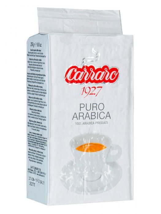 Кофе молотый Carraro Arabica 100% 250g 8000604001344