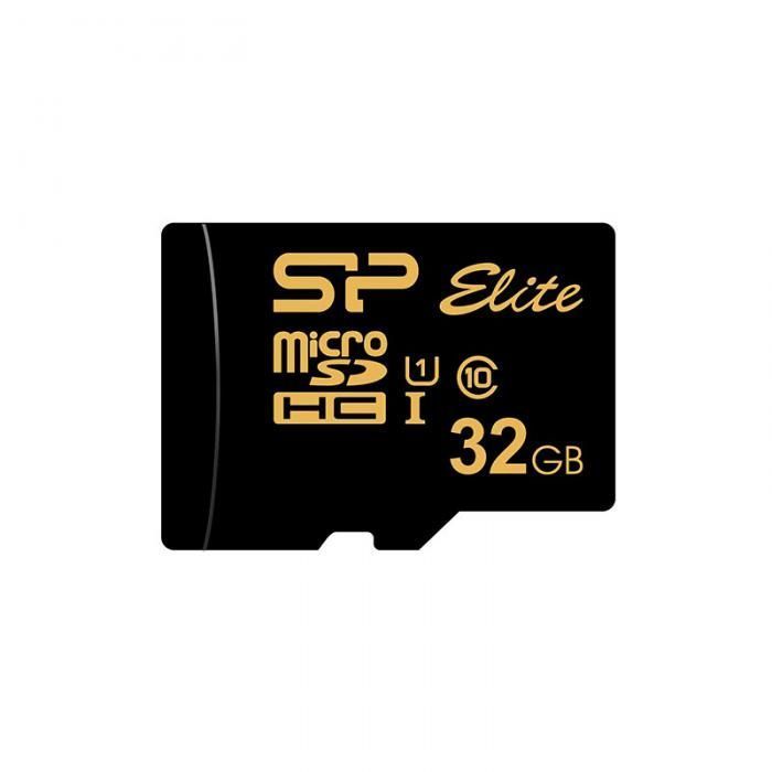 Карта памяти 32Gb - Silicon Power - Micro Secure Digital HC Class 10 UHS-1 Elite Golden SP032GBSTHBU1V1G (Оригинальная!)