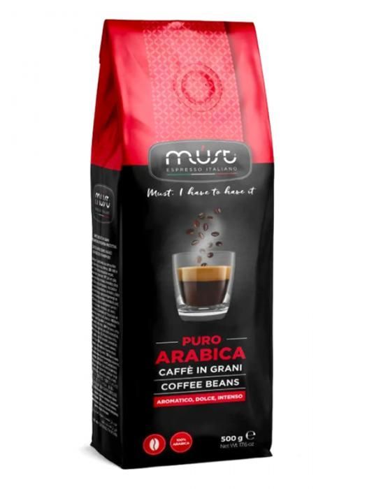 Кофе в зернах Must Pure Arabica 0.5kg 8056370766116