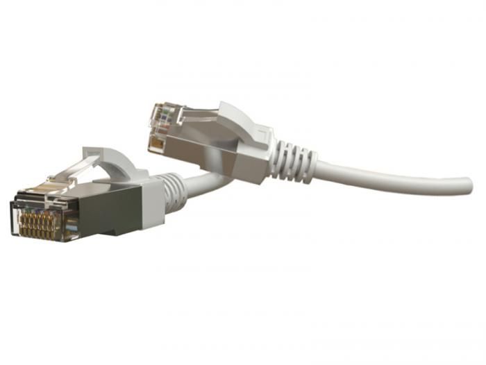 Сетевой кабель Hyperline UTP cat.6 2m White PC-LPT-SFTP-RJ45-RJ45-C6-2M-LSZH-WH