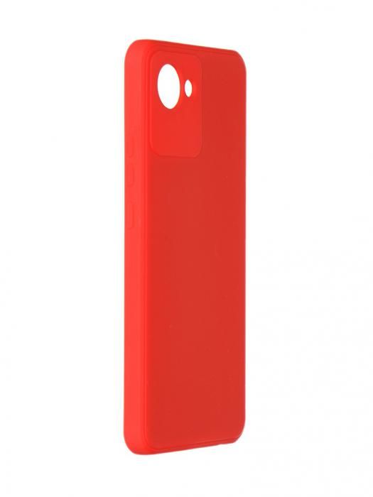 Чехол Zibelino для Realme C30 4G Soft Matte с микрофиброй Red ZSMF-RLM-C30-RED