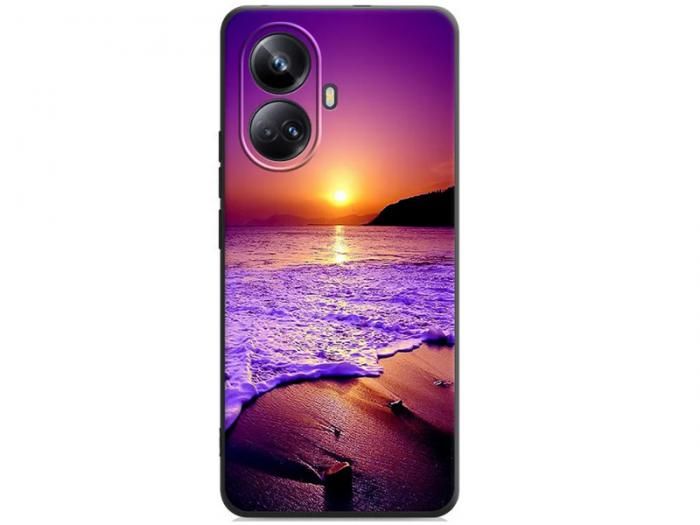 Чехол DF для Realme 10 Pro Plus 5G Silicone Print Art138 Black rmCase-29