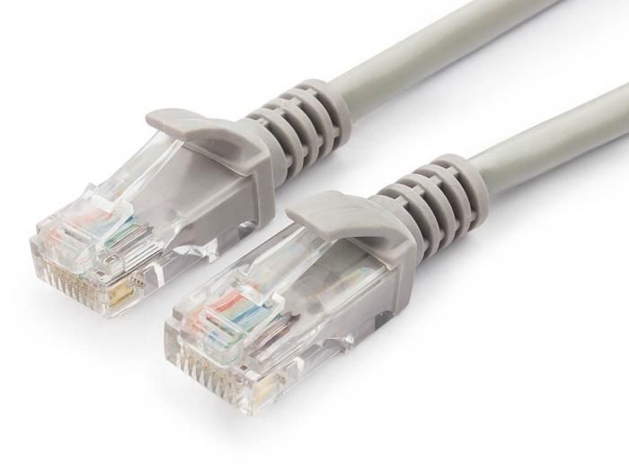 Сетевой кабель Gembird Cablexpert UTP cat.5 5m Gray PP10-5M