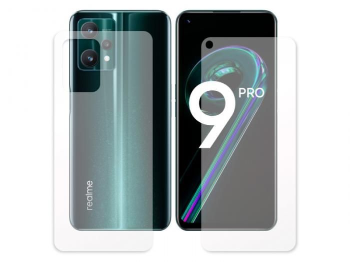 Гидрогелевая пленка LuxCase для Realme 9 Pro 0.14mm Front and Back Transparent 90557