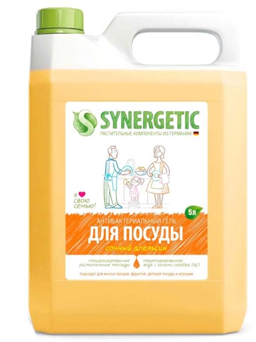 Средство для мытья посуды Synergetic Апельсин 5L 4623722258335