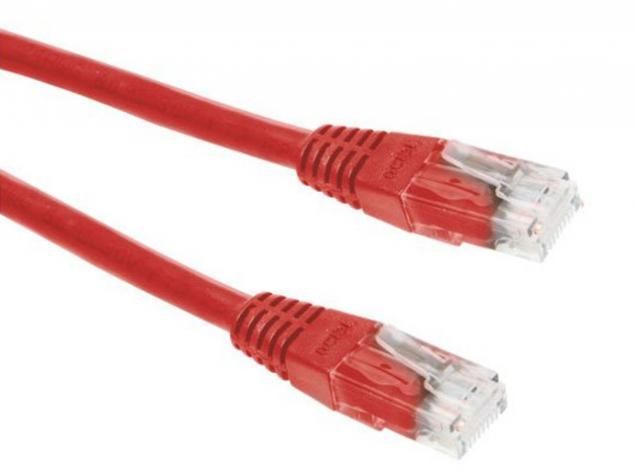 Сетевой кабель ExeGate UTP cat.5e 1m Red 258673
